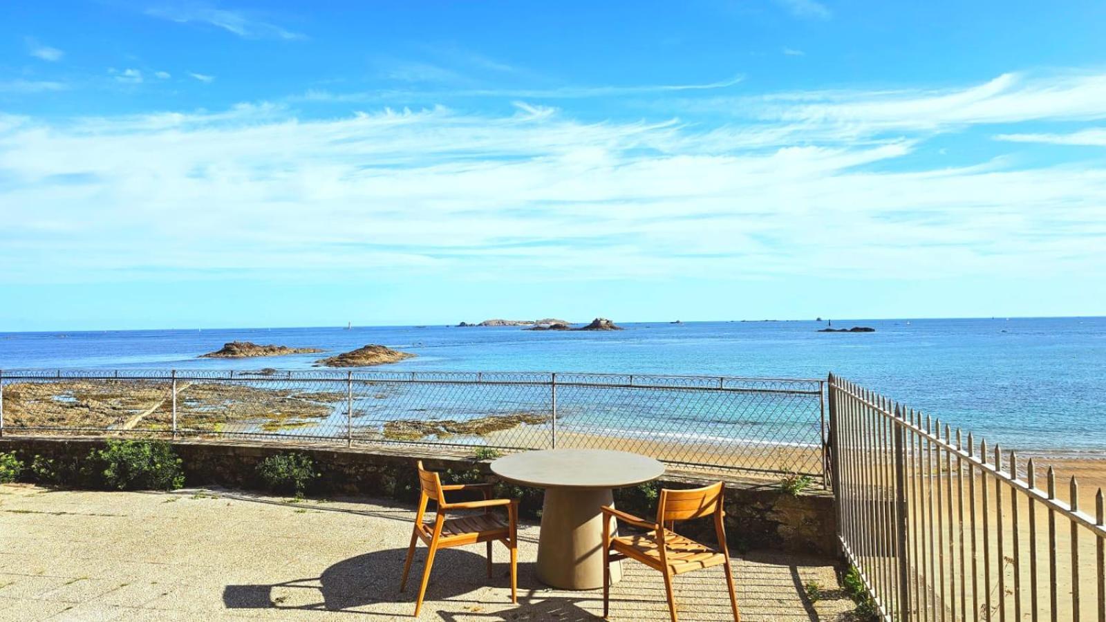 Vue Pleine Mer A La Perle Marine - La Terrasse ディナール エクステリア 写真